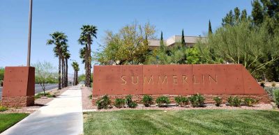 A sign at the entrance to Summerlin